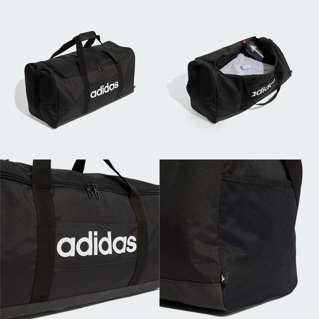 ADIDAS JE8344 LINEAR DUFFEL L 健身包 手提包 行李袋 黑【iSport愛運動】 | 蝦皮購物