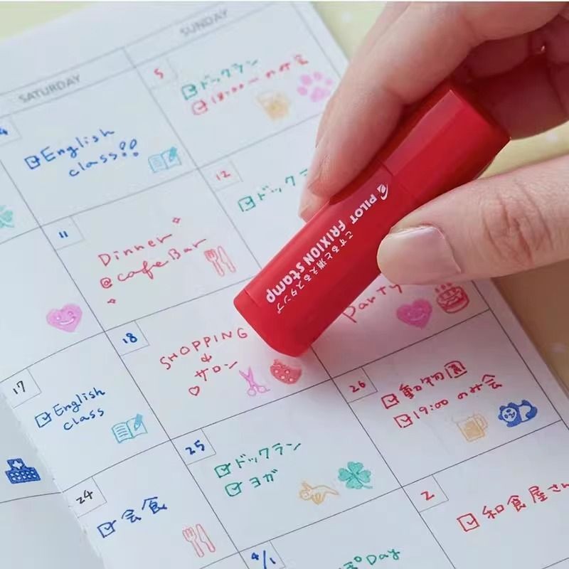 💥臺灣有貨💥免運💥Frixion Stamp迷你可擦印章 辦公手帳可愛小圖章 | 蝦皮購物