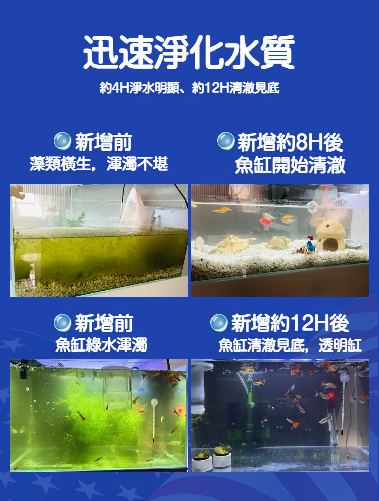 【台灣現發】淨水片 高分子聚閤物凜水片 魚缸高級淨水片 強效淨水 除綠藻 去黃水 除氯水 殺菌淨水 渾水變清澈 YTWE | 蝦皮購物