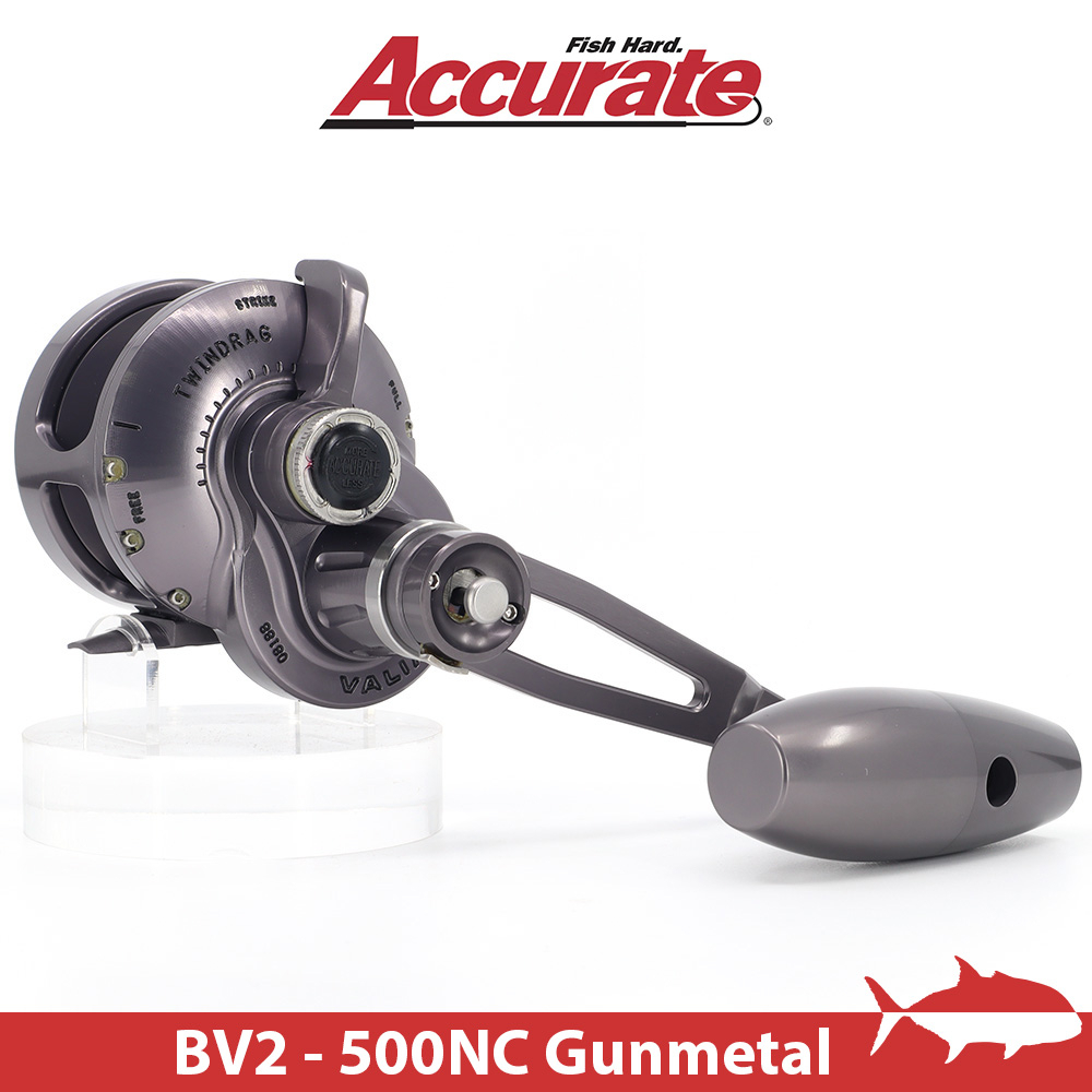 搏漁所釣具】Accurate BV2 500NC Valiant 變速鼓式捲線器獨家2年保養