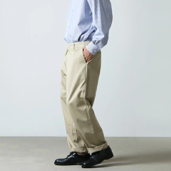 {NERD} 台中益民商圈 nanamica Wide Chino Pants 斜紋布海軍 闊腿褲