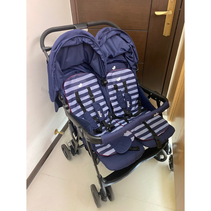 Joie aire cheap twin nautical navy