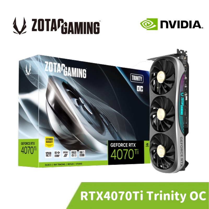 ZOTAC 索泰GAMING GeForce RTX 4070 Ti Trinity OC 顯示卡| 蝦皮購物