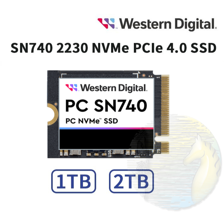 【現貨】WD SN740 2TB 1TB NVMe M.2 2230 Gen4 SSD固體硬碟 Steam Deck擴充