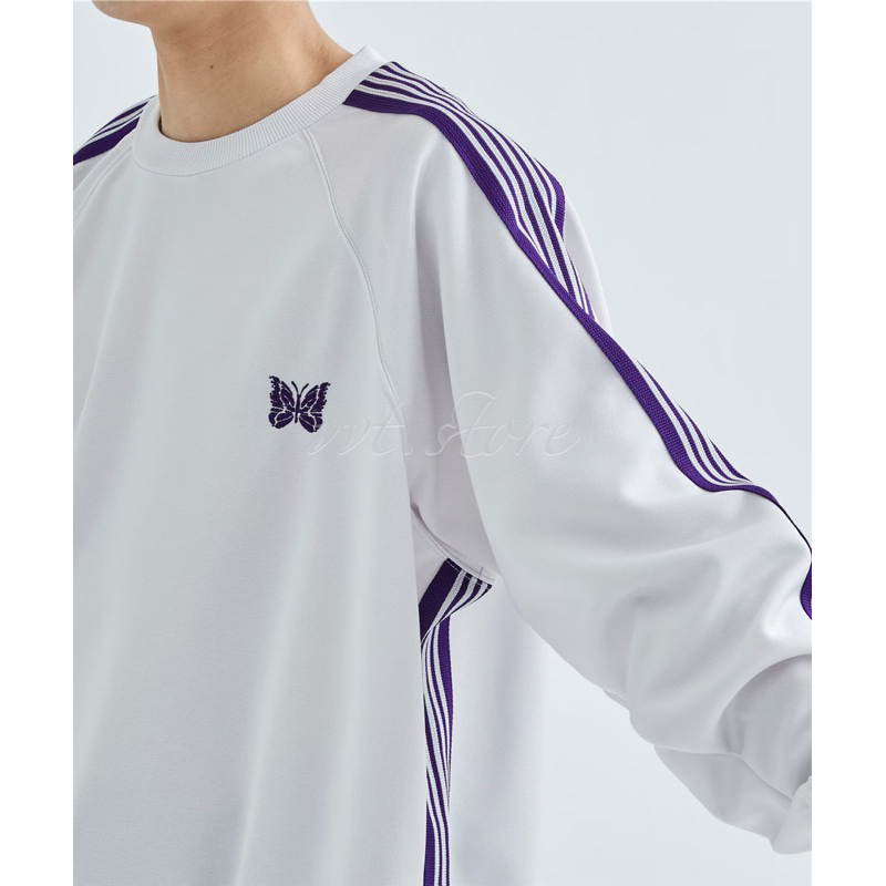 NEEDLES x STUDIOUS 別注23SS TRACK CREW NECK SHIRT 長袖衛衣套衫