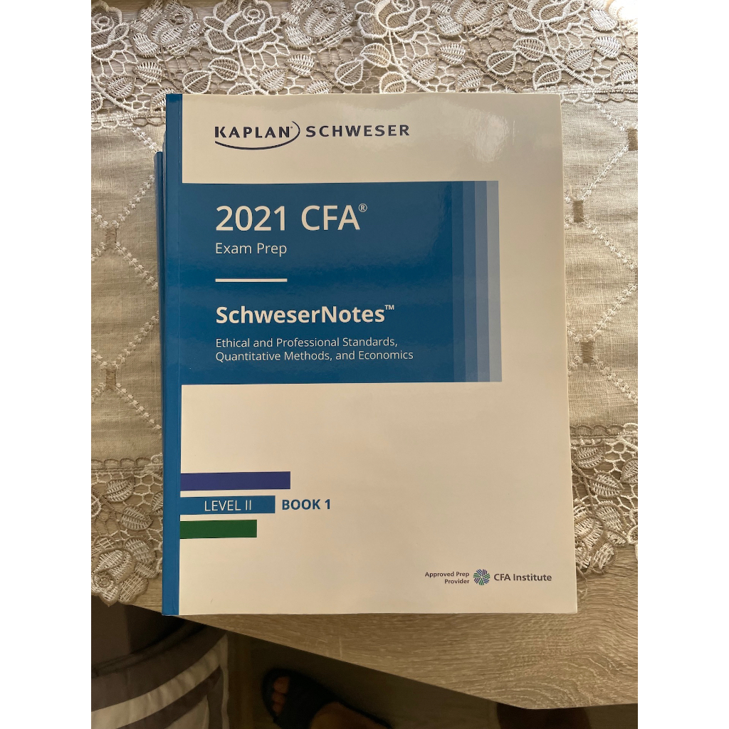2023 Kaplan Schweser CFA Level 1 Level 2 notes 教科書| 蝦皮購物