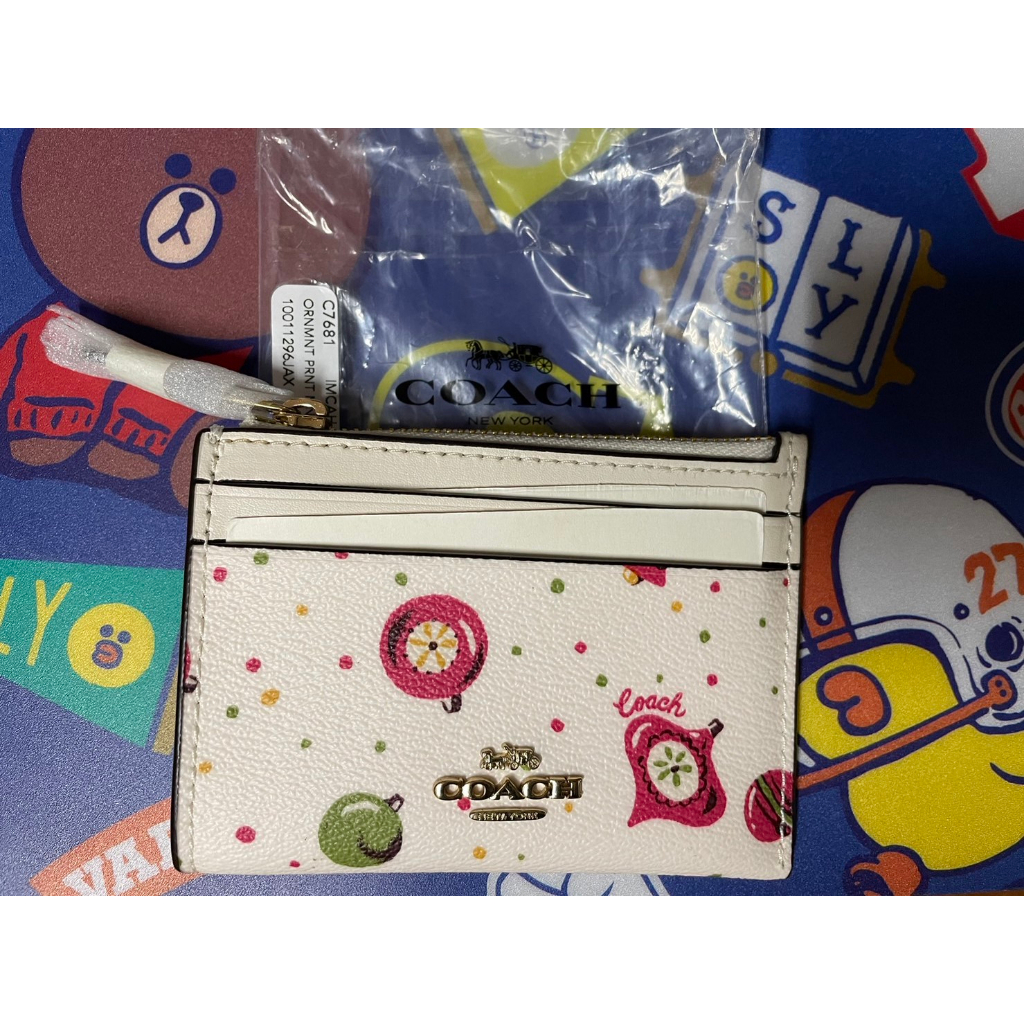 (現貨）COACH卡夾零錢包 | 蝦皮購物