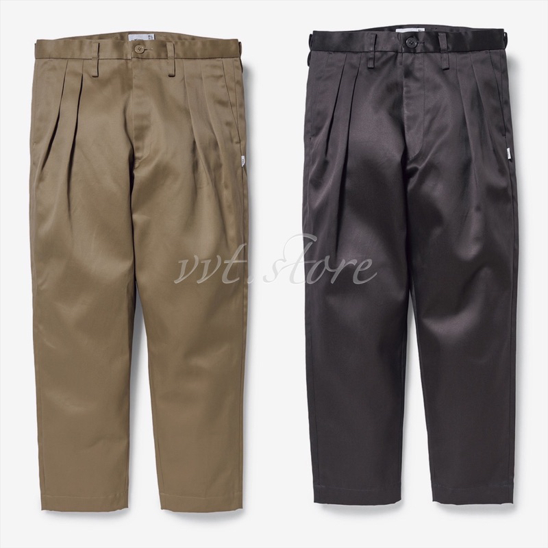 WTAPS 21SS TUCK 02 / TROUSERS. COTTON. TWILL 長褲休閒褲| 蝦皮購物