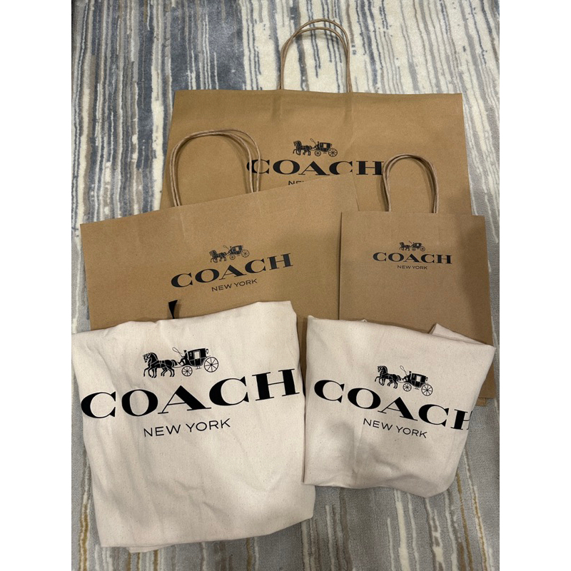 美國代購🇺🇸台灣現貨COACH 紙袋手提袋防塵袋⚠️ 訂單🈵️200才出貨