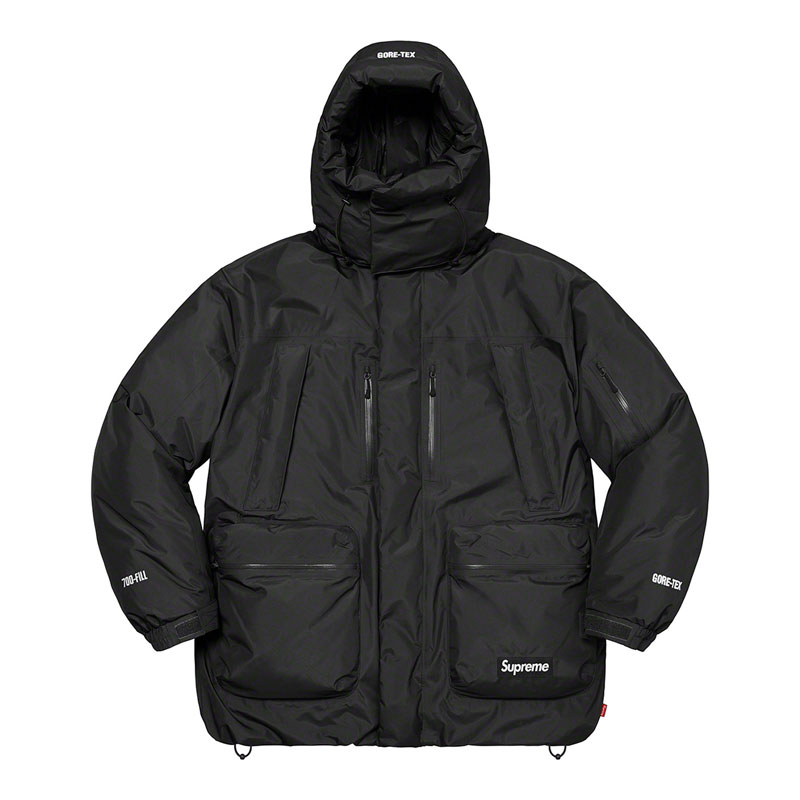 SUPREME FW22 GORE-TEX 700-Fill Down Parka 羽絨外套(黑色) 化學原宿