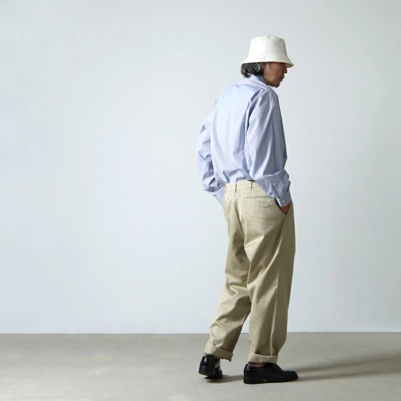 {NERD} 台中益民商圈 nanamica Wide Chino Pants 斜紋布海軍 闊腿褲