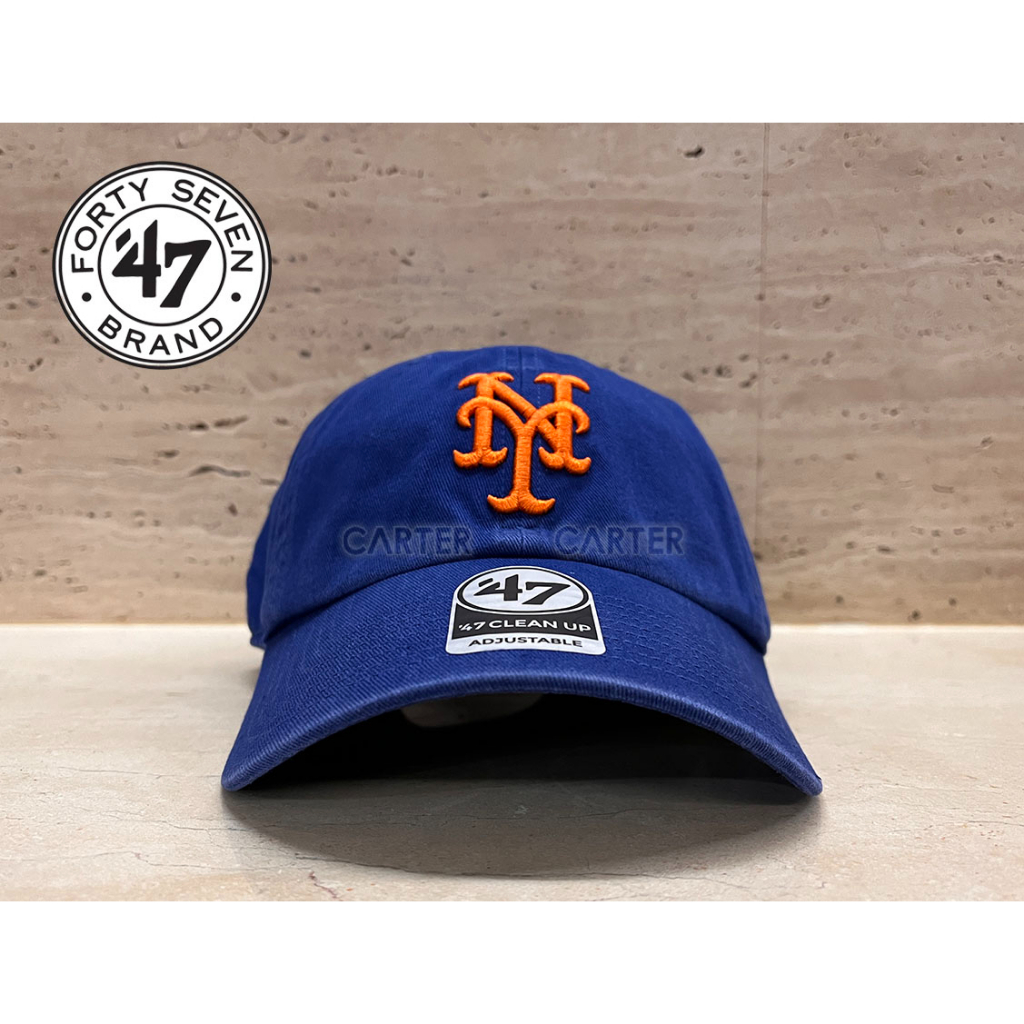 47 Brand New York Mets Blue 美國職棒紐約大都會隊47老帽隊色藍軟式