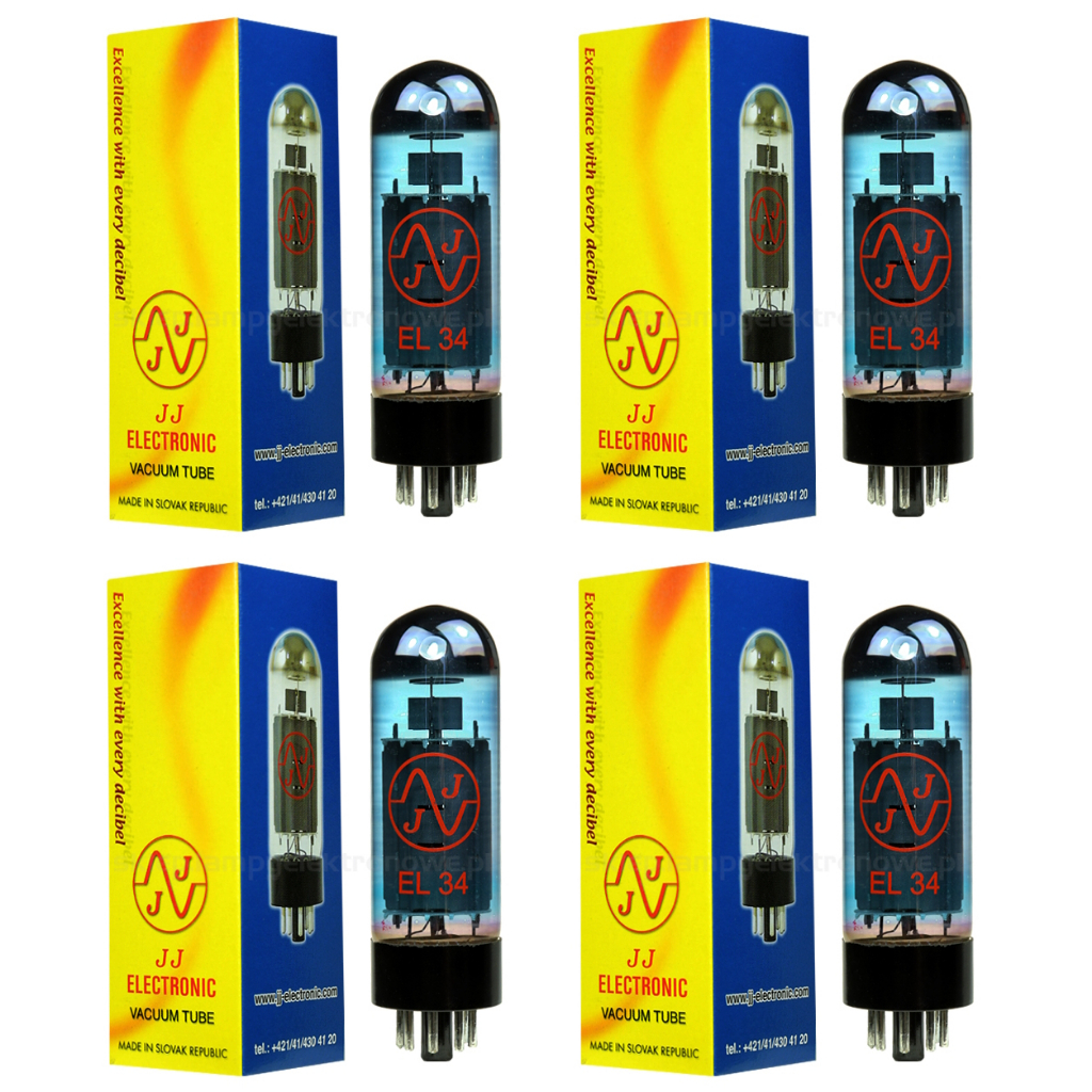 Your Harvest 全新JJ EL34 Sky Blue 藍管TESLA EL34 真空管四個一組原