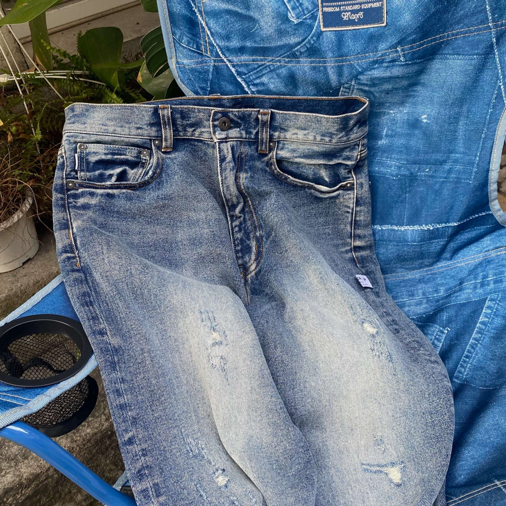 The PAST} 台北門市NAUTICA 5 Pocket denim Pants Aged 牛仔褲白標二手