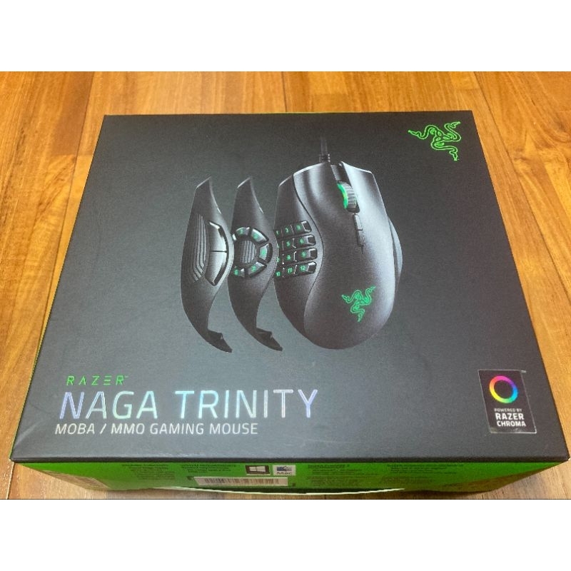 Razer Naga Trinity 滑鼠-3個可互換的側板二手現貨| 蝦皮購物