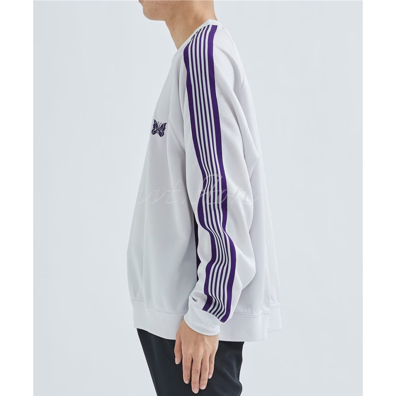NEEDLES x STUDIOUS 別注23SS TRACK CREW NECK SHIRT 長袖衛衣套衫