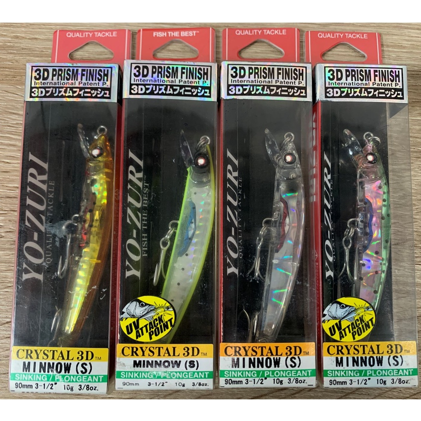 Yo-Zuri Crystal 3D Minnow Lures