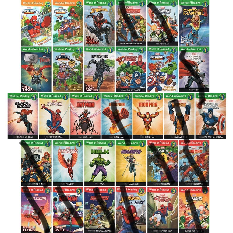 ご専用　World of Reading Marvel マーベル絵本31冊 Amazon.com: World of Reading Marvel Boxed Set: Level 1 | Purchase
