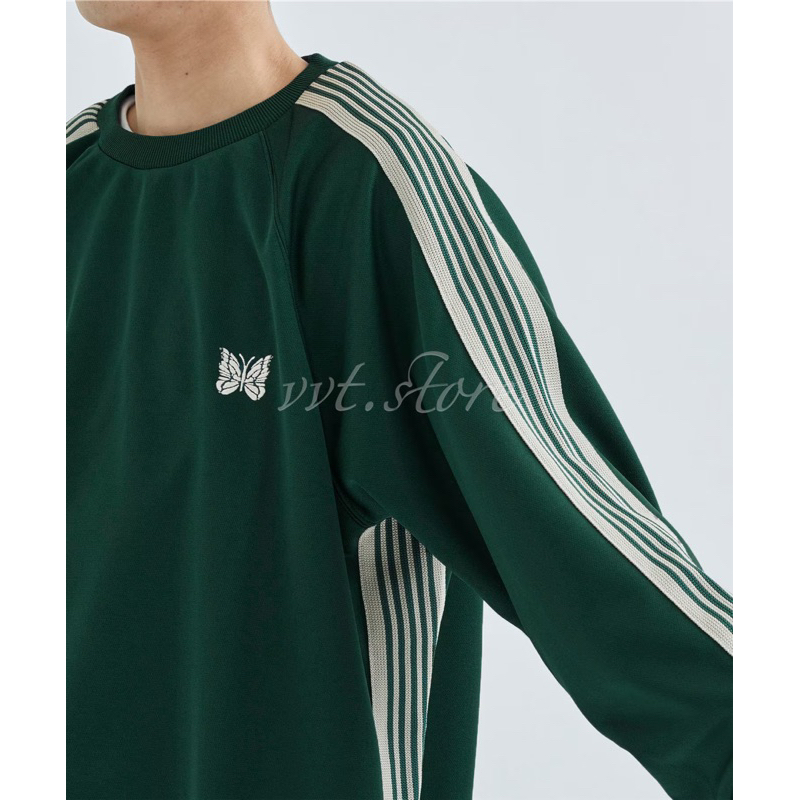 NEEDLES x STUDIOUS 別注23SS TRACK CREW NECK SHIRT 長袖衛衣套衫