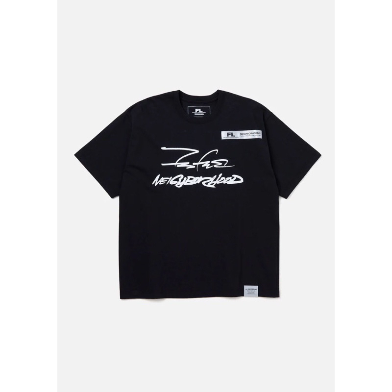 NEIGHBORHOOD HOMESPRAY FL-007 CREWNECK SS . CO nbhd聯名款黑短袖