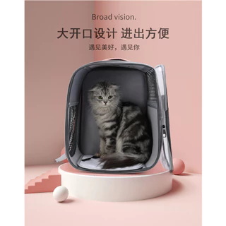 (台灣現貨)貓咪太空包 寵物透明背包 寵物大空間背包 1