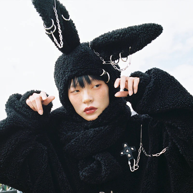 初売りセール JUE 蝦皮購物 兔子帽/圍巾帽| RABBIT PUNK 』NewJeans同款Cfierce 帽子