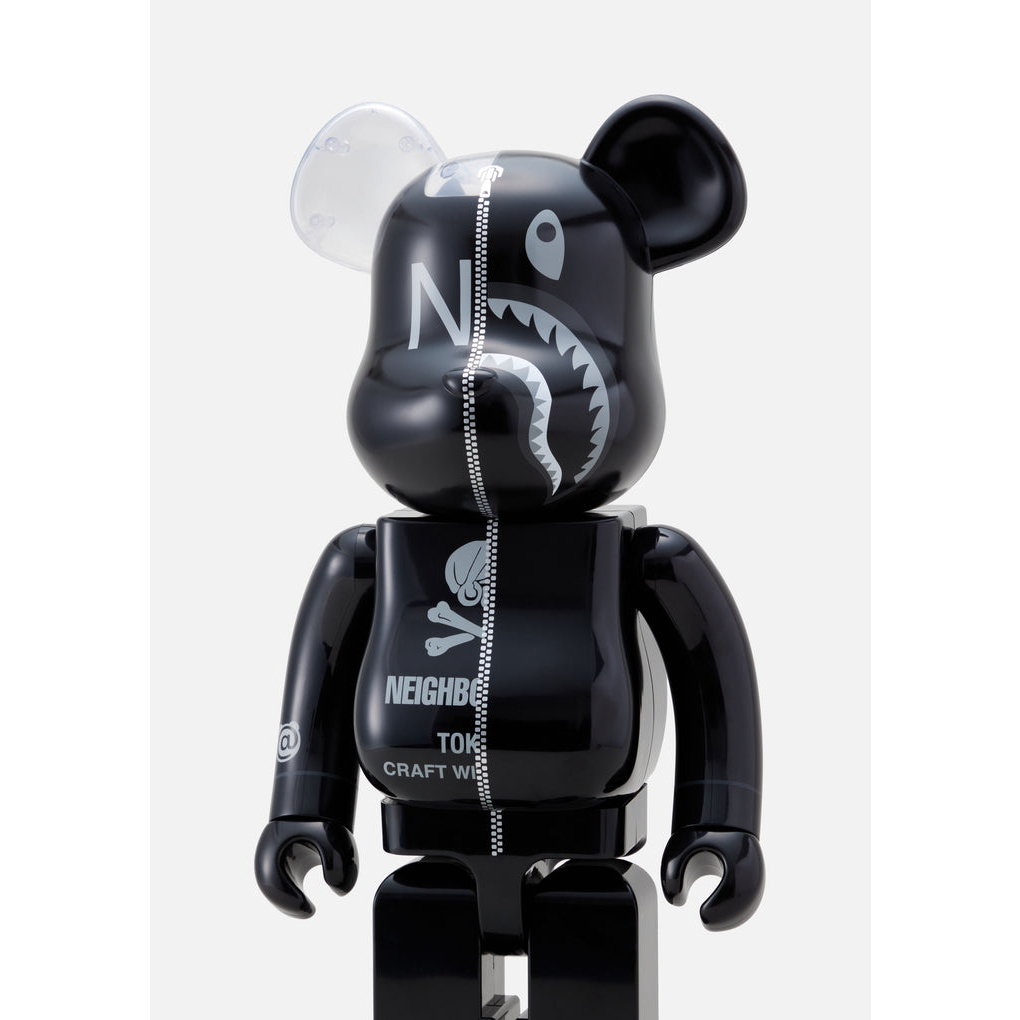 日貨代購CITY NEIGHBORHOOD BAPE APE SHARK BE@RBRICK 1000% 庫柏力克