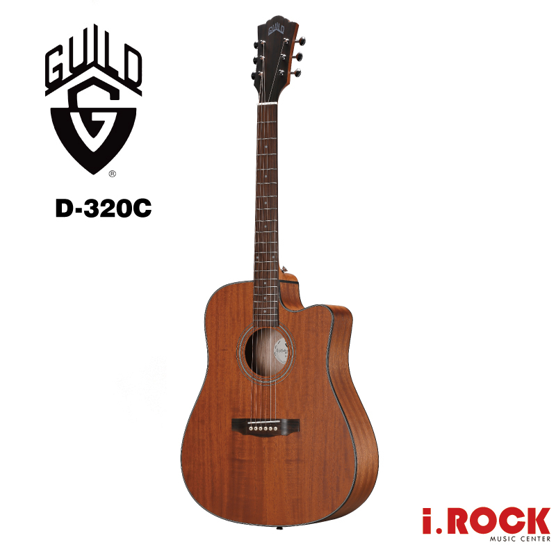 Guild D-320C 單板 木吉他 民謠吉他 D桶 贈 吉他厚袋 【i.ROCK 愛樂客樂器】D320 | 蝦皮購物