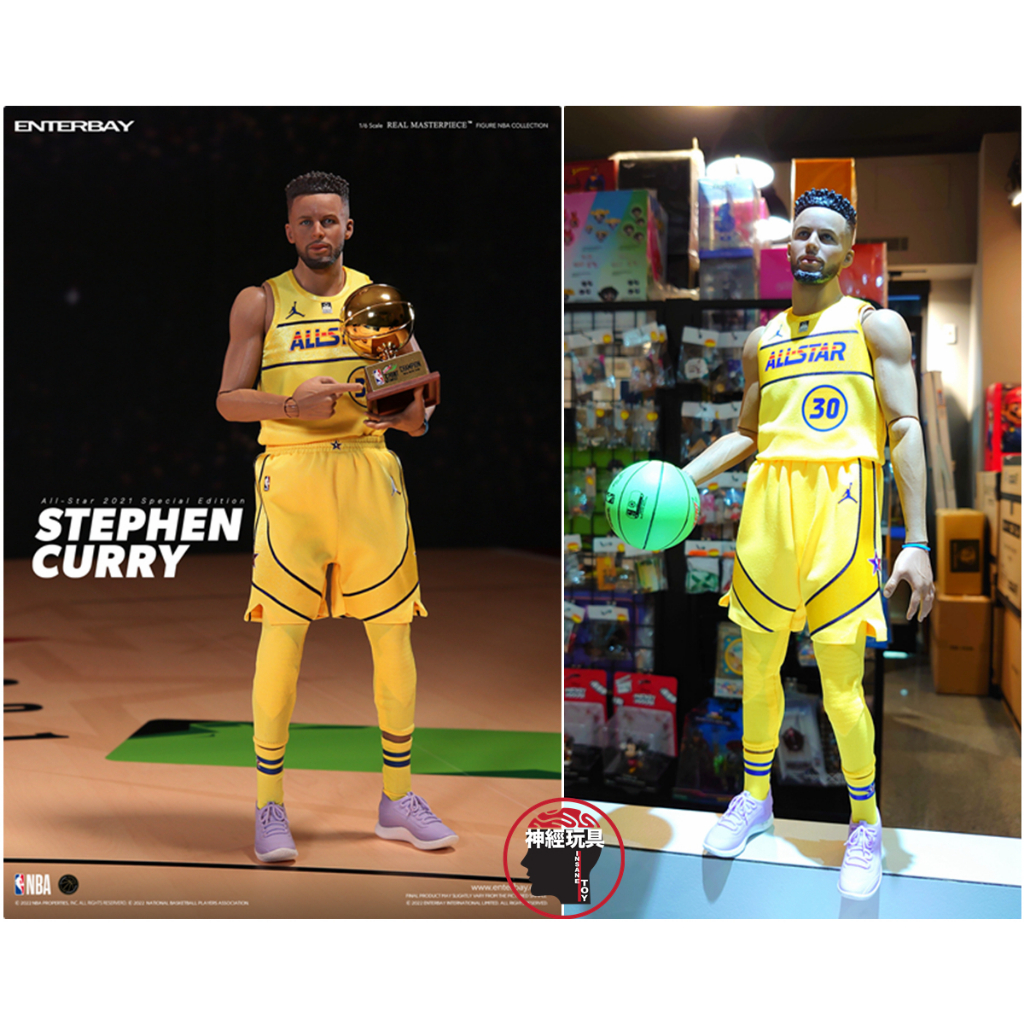 神經玩具】現貨ENTERBAY NBA 2021 全明星賽Stephen Curry 柯瑞RM-1095
