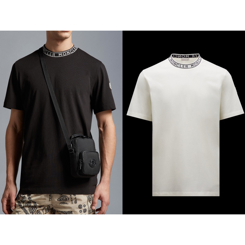 Shop MONCLER 2023 SS Logo T-Shirt (I20918C000688390T778