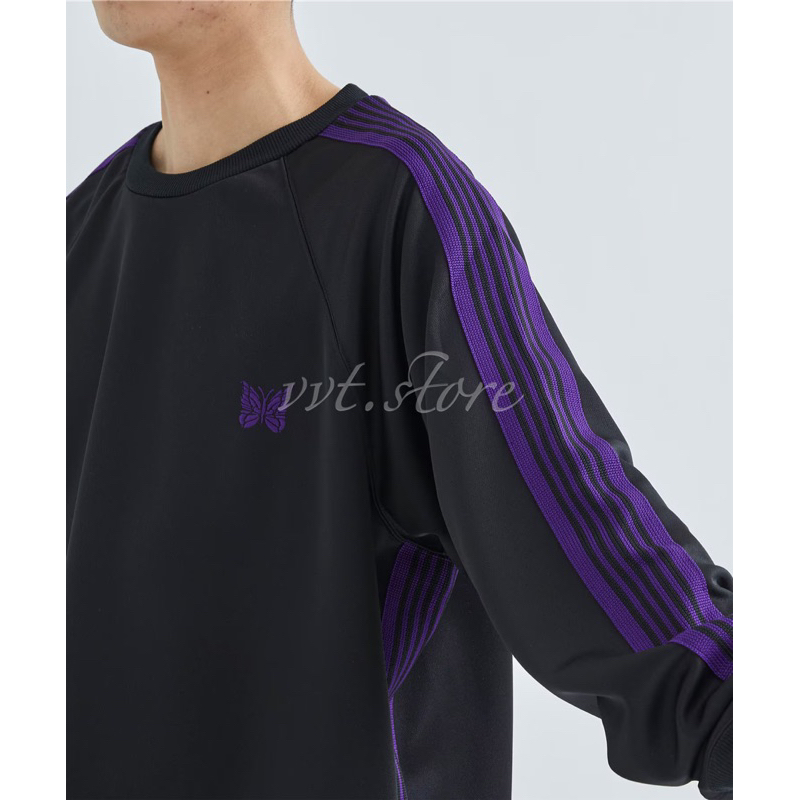 NEEDLES x STUDIOUS 別注23SS TRACK CREW NECK SHIRT 長袖衛衣套衫