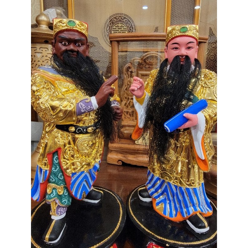 【修緣佛像文物館】8寸8文武判官 江西小葉樟 神像 佛像 神明 宴王 佛具 神桌 佛桌 神明櫥 佛櫥 | 蝦皮購物