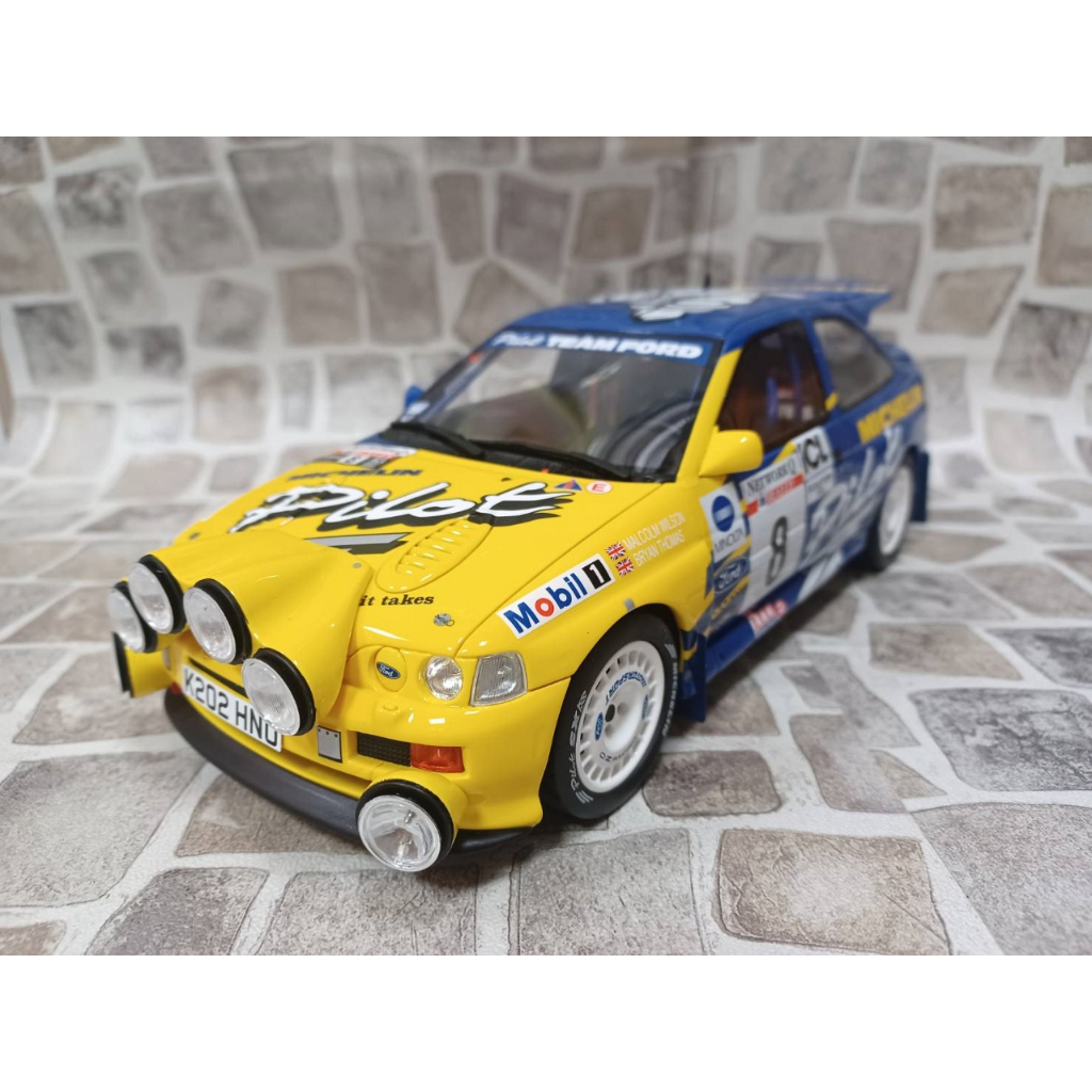 OT994 FORD ESCORT COSWORTH GR.A BLUE N8 M.WILSON RAC RALLY 1993 1