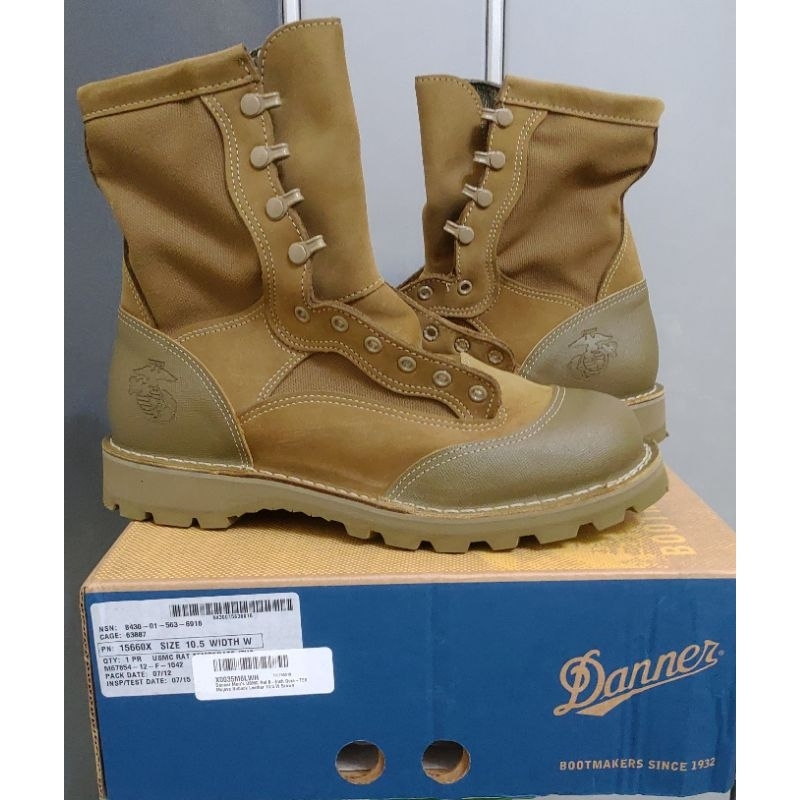 代購服務-Danner USMC RAT 8吋MOJAVE 美製軍靴全球鷹標誌/美國製黃金大