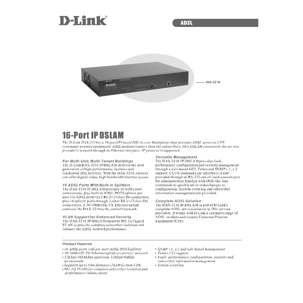 IP DSLAM 16 Ports ADSL mini DSLAM(ADSL局端設備) 蝦皮購物