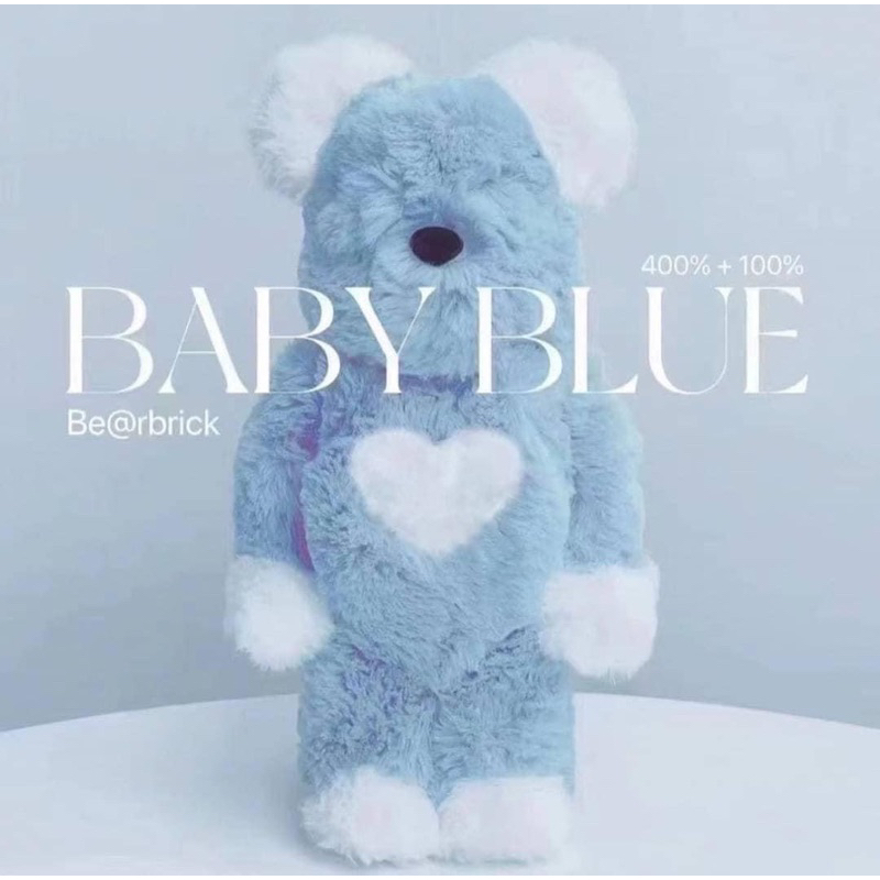 全新💙BE@RBRICK Valmuer 藍色愛心熊Baby candy 400+100% | 蝦皮購物