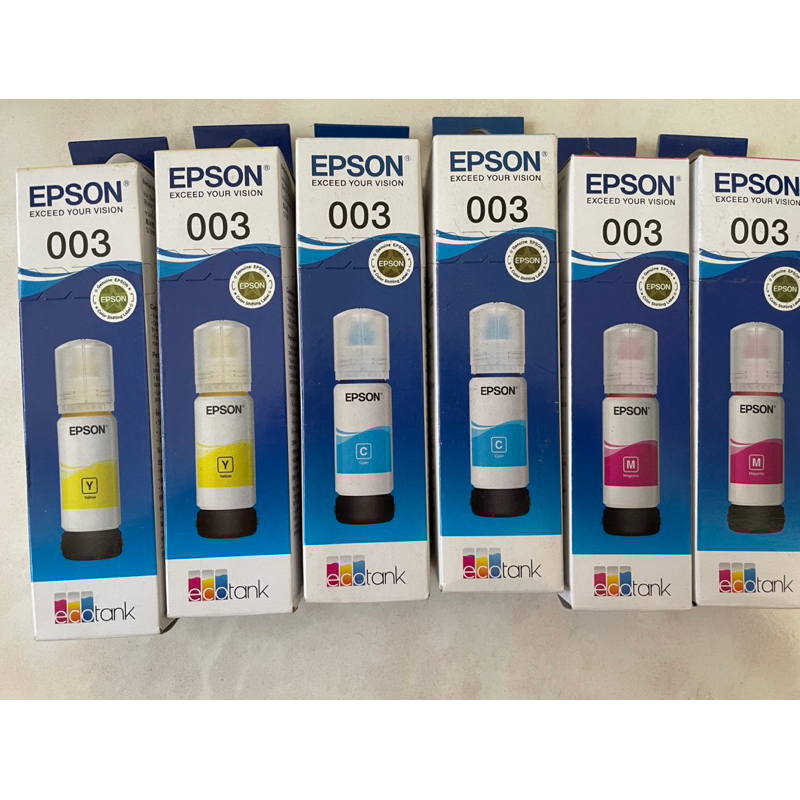 Epson L1100 L3100 L5100 系列皆可用 003原廠墨水罐(藍、紅、黃色) | 蝦皮購物