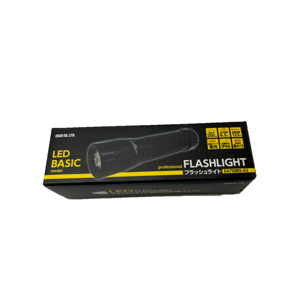 フラッシュライト LED エスコ フラッシュライト LED(黒) 充電式 EA758RS-5 - 4