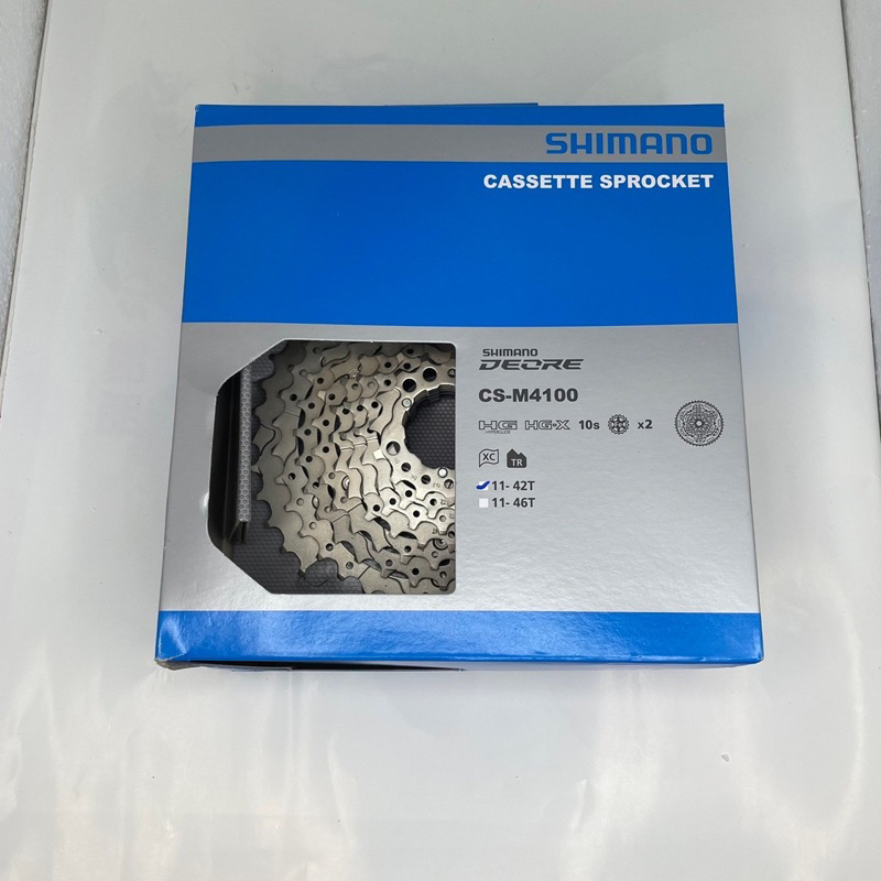 Cassette Shimano Deore CS-M4100 - 10 Vitesses - 11-42 Dents - VTT - Neuve