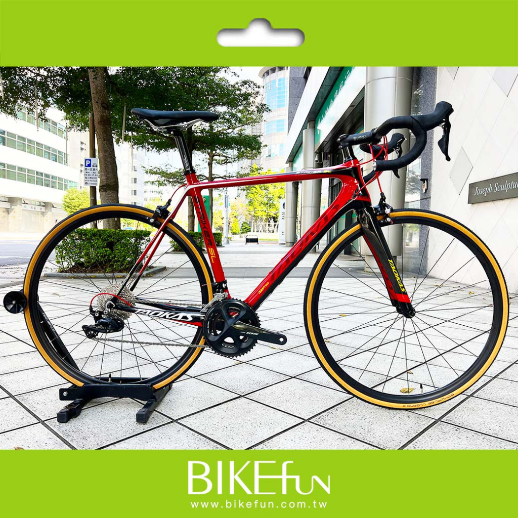 入門首選] 道卡斯TAOKAS STRIKER SL 1 碳纖維公路車R7000 >BIKEfun拜訪