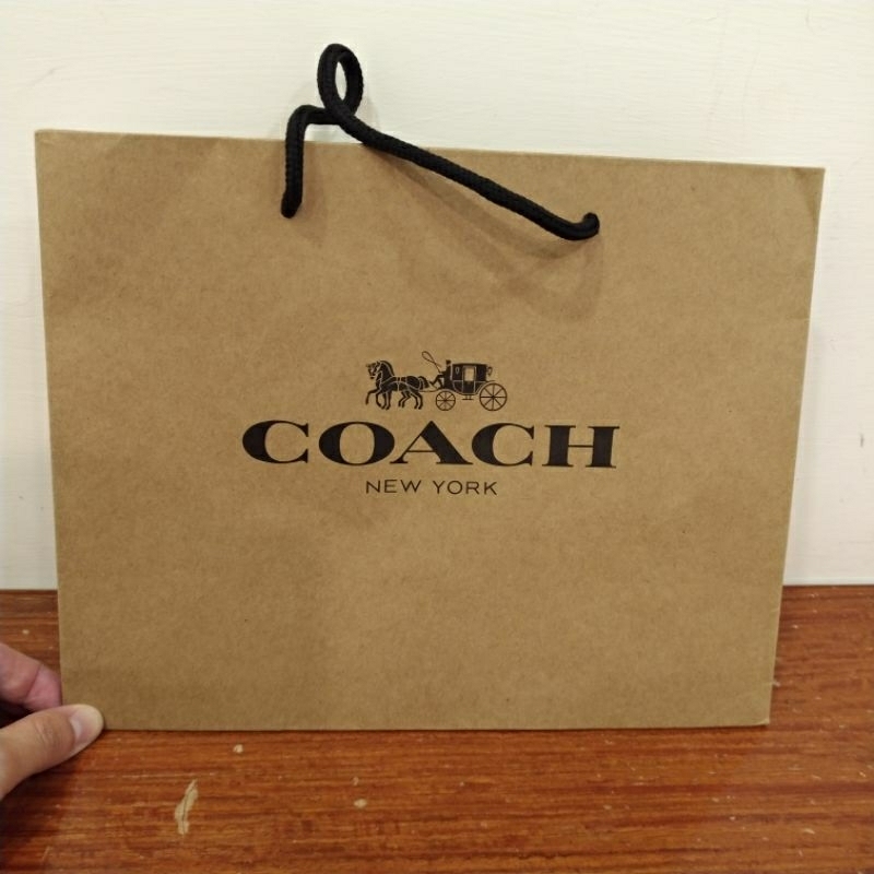 【全新買就送小禮】Coach 品牌紙袋 (22.5*28*底14cm) 禮品袋 提袋 高級提袋 便宜賣