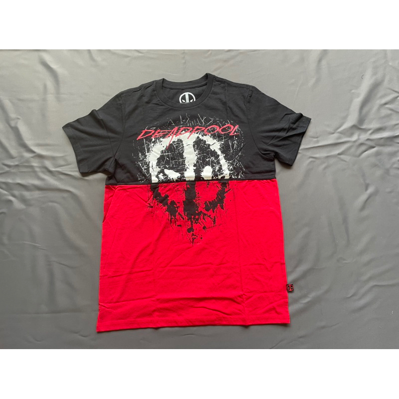 【C1】全新死侍Deadpool logo 短T SZ M | 蝦皮購物