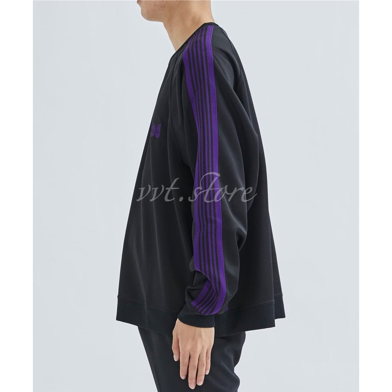 NEEDLES x STUDIOUS 別注23SS TRACK CREW NECK SHIRT 長袖衛衣套衫