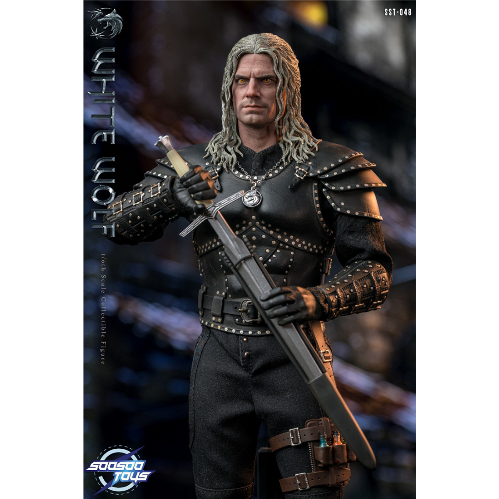 現貨) Soosootoys :1/6 SST-048 White wolf 獵魔人白狼巫師傑洛