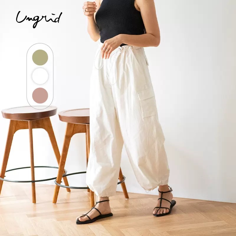 ナイロン混ミリタリールーズパンツ[品番：MKSW0048407]｜Ungrid