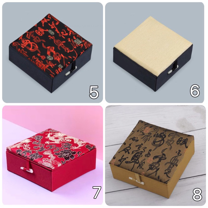 🔥現貨🔥 錦盒首飾盒佛牌收納聖物收納飾品盒刺繡盒手鐲盒佛牌收納盒  