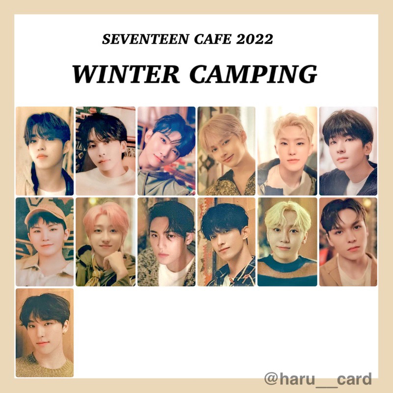 SEVENTEEN cafe ♡ 2022入場特典預約特典予約特典日本咖啡廳小卡WINTER