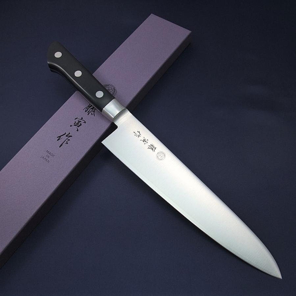 【藤次郎】日本製 主廚刀 牛刀210mm DP鈷合金鋼 FU-808不鏽鋼菜刀(VG10合金鋼 F-808 | 蝦皮購物