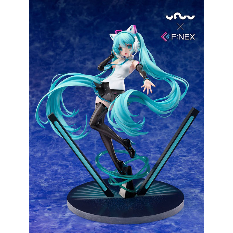 全新現貨妖舞YOWU×F：NEX 初音ミク猫耳ヘッドフォン初音未來貓耳機Ver. 1/7 完成品| 蝦皮購物