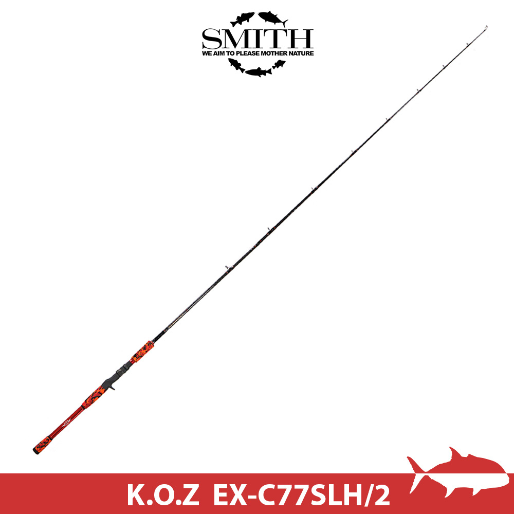 搏漁所釣具】 SMITH EX-C77SLH/2 槍柄鐵板竿KOZ EXPEDITION 2本路亞重